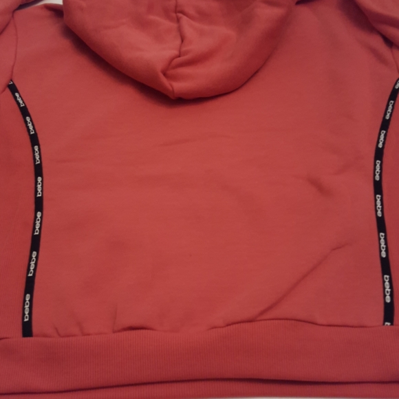 Bebe Mini Logo Tape Ribbed Insert Hoodie NWT - Picture 12 of 16